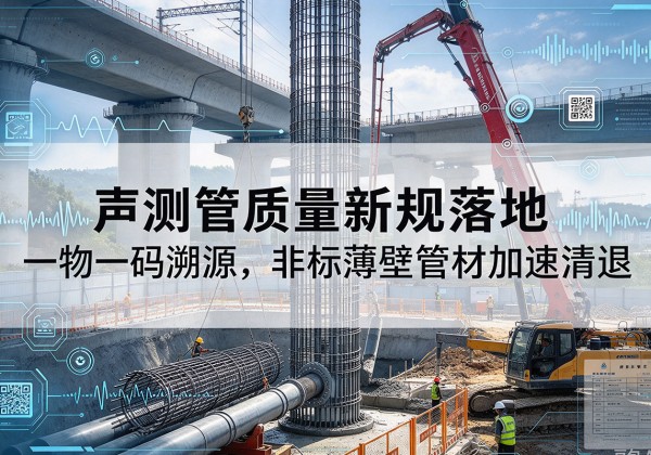 仙居声测管质量新规落地，一物一码溯源，非标薄壁管材加速清退