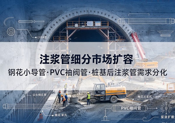 仙居注浆管细分市场扩容，隧道钢花小导管、PVC 袖阀管、桩基后注浆管需求分化
